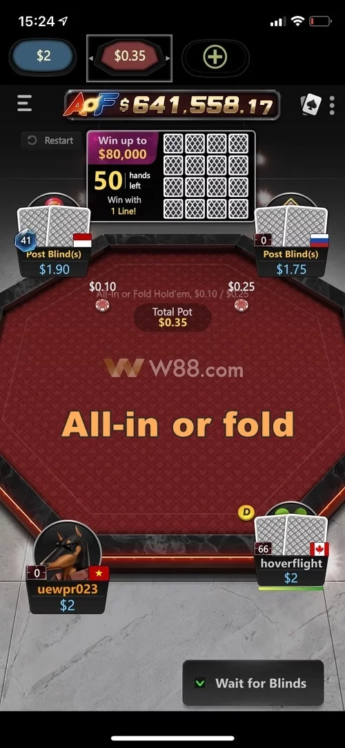 W88-poker-app-all-in-or-fold