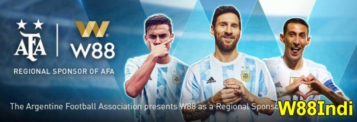 w88 sponsorship jersey partnership list w88indi review argentine fa