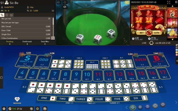 How to play the Sic Bo game online - W88 Live Casino