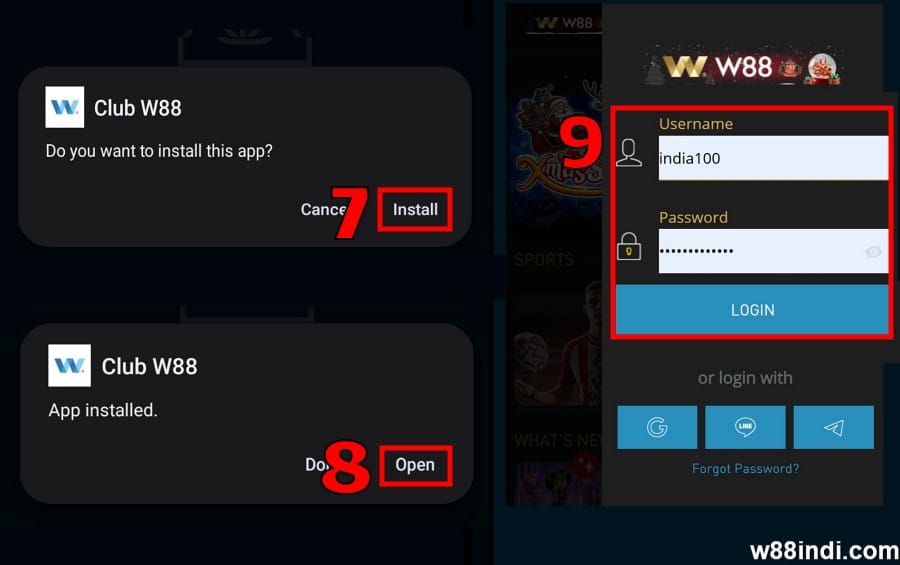 w88 app download step 3