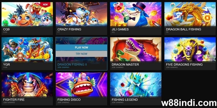 w88 gaming products play fishing games
