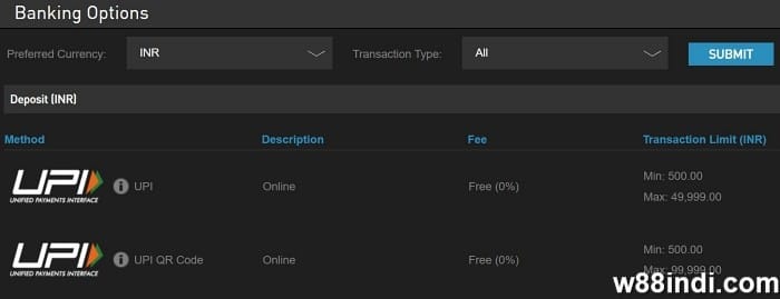 neteller account registration process unavailable at W88