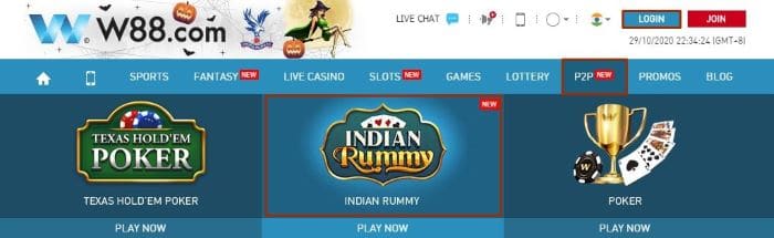 Best Online Rummy App To Play With Friends - W88 P2P Rummy