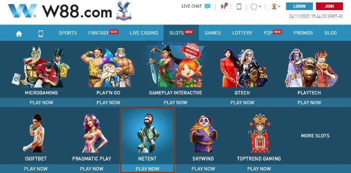 4 Best NetEnt Slots for Wagering - Free Plays & Demo at W88
