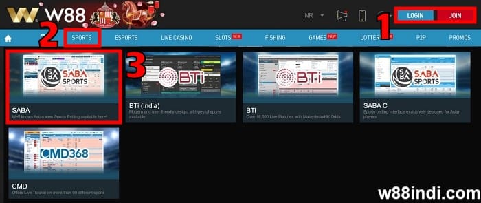 w88 fantasy sports how to bet on virtual sports step 1