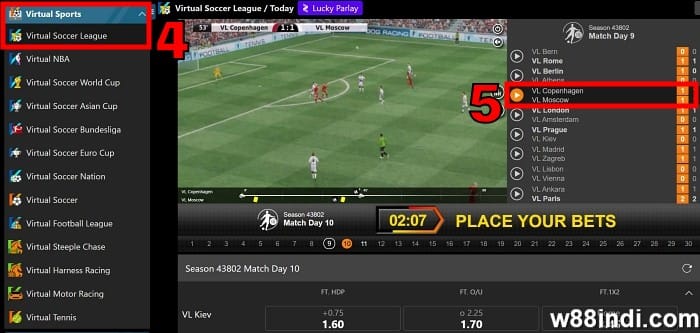 w88 fantasy sports how to bet on virtual sports step 2