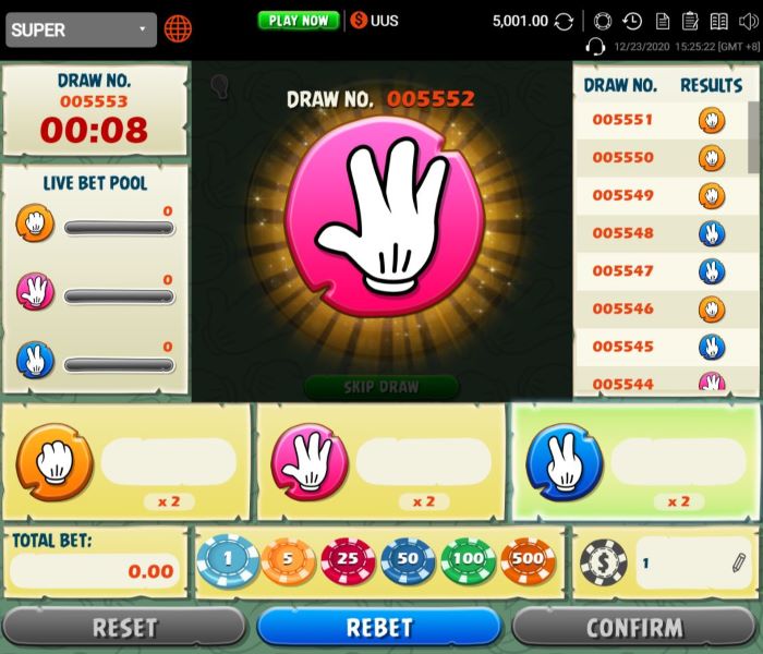 Playing Like A Pro W88 Rock Paper and Scissors Game Online