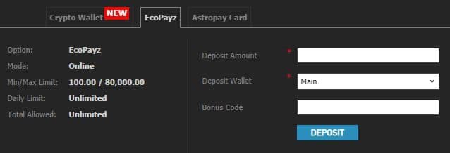 How to ecoPayz deposit + ecoPayz withdrawal India tips