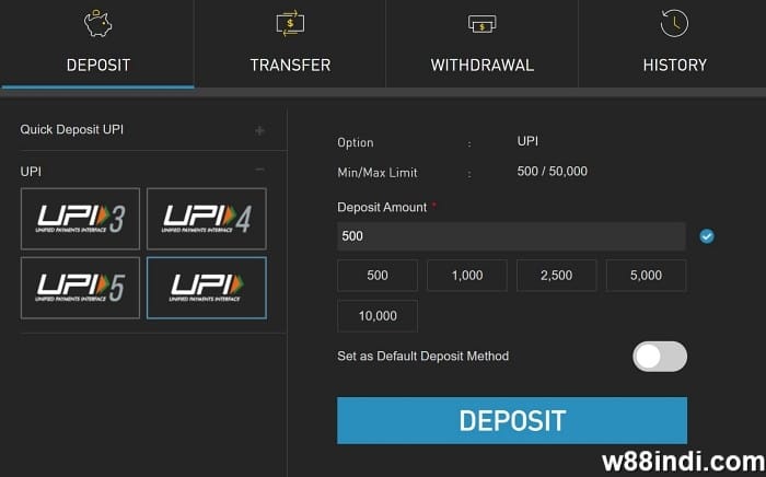 how to create ecopayz account use the upi deposit method