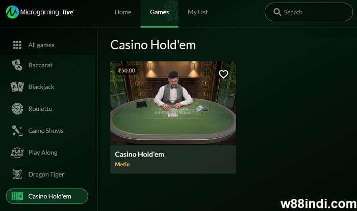 w88club poker club microgaming