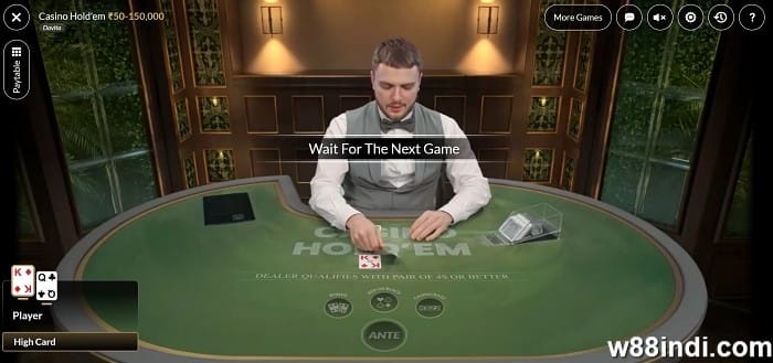 w88club poker features