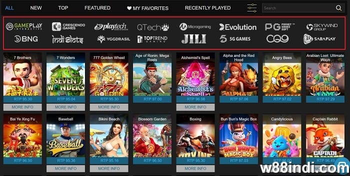 w88club slot games online