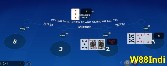 w88indi blackjack optimal strategy odds for winning online