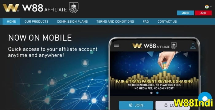 w88indi w88 affiliate program sign up for revenue returns