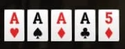 how to play 5 card poker four of a kind 