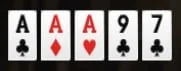 how to play 5 card poker three of a kind
