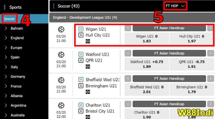 W88 asian handicap 0 bet explained in sports