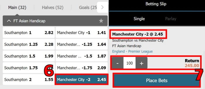 W88 asian handicap 2 betting explained