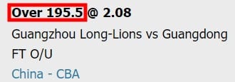 W88 over under basketball betting explained over example3