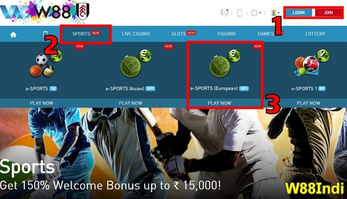 W88 register over under basketball betting