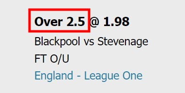 Over/Under 2.5 goals meaning with how to bet guide - W88indi