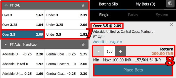 w88 what is over under 3.5 goals meaning in sports betting