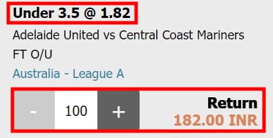 w88 what is under 3.5 goals meaning with betting odds