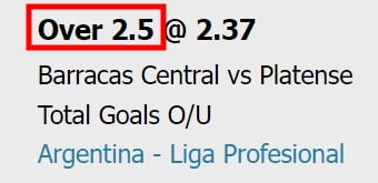 what does over 2.5 mean in betting explained