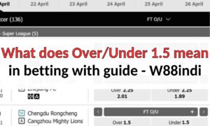what does over under 1.5 mean in betting