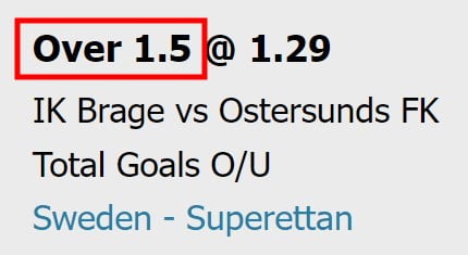 Over 1.5 meaning in betting explained