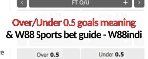 Over Under 0.5 goals meaning