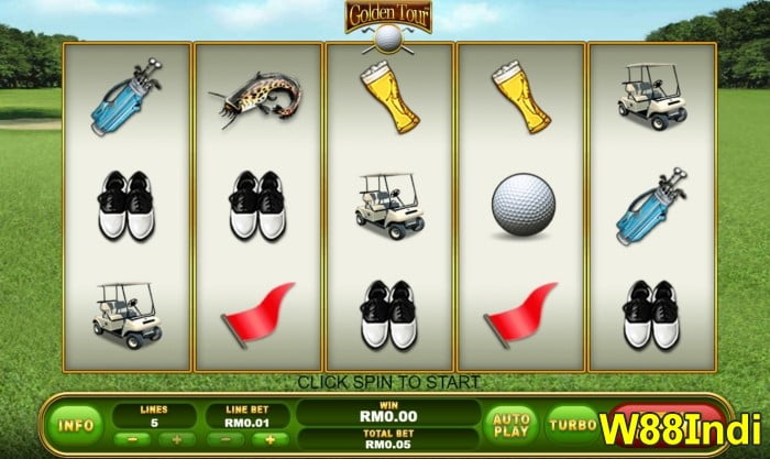 top slots games online at w88 golden tour
