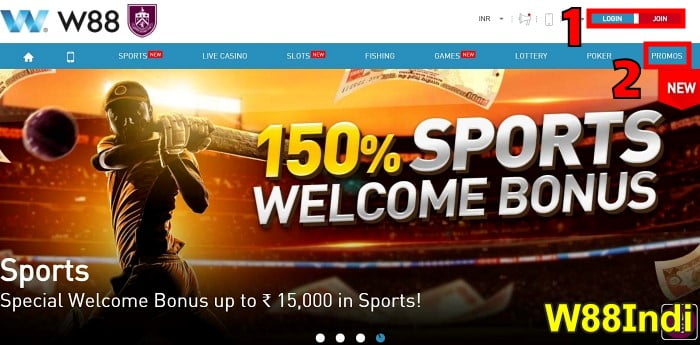 W88 promotion w88 promotion bonus for new member step 1