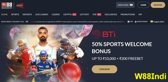 free sign up bonus betting sites in India m88 india