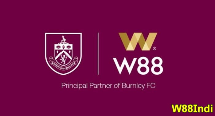 w88 burnley fc principle partner for 2023