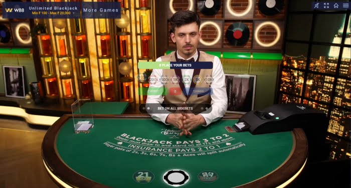 w88 live casino blackjack online gameplay India