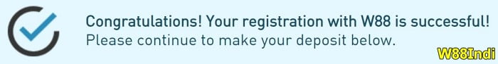 w88 register make w88 login via quick form successfully