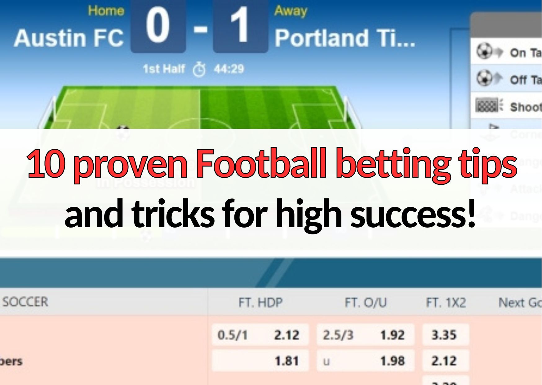 10 Online Football betting tips & tricks for Beginners to Win