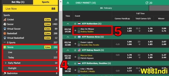 how to bet on tennis online with betting tutorial guide for beginners step 2