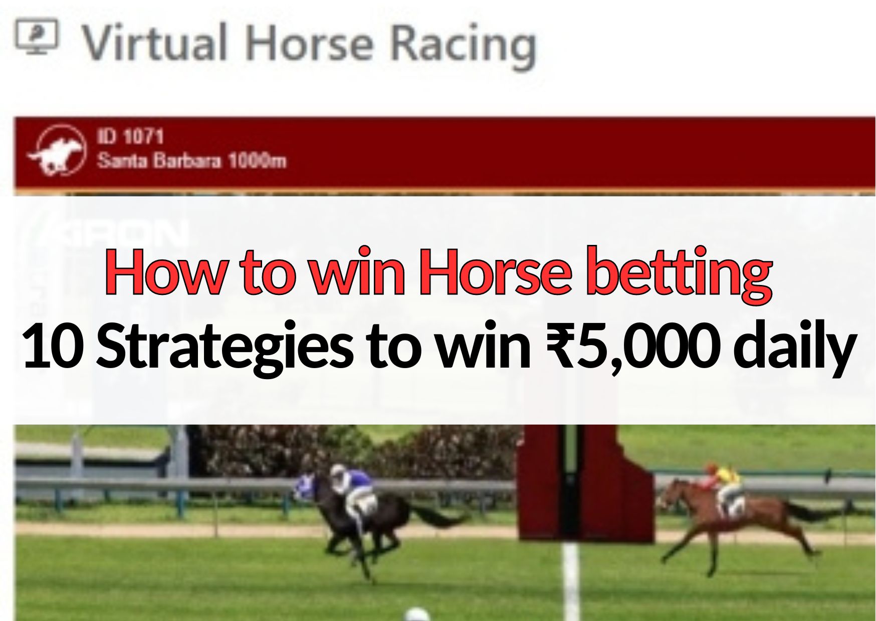 How to win Horse betting 10 Strategies to win ₹5,000 daily