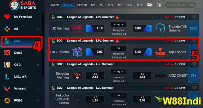 league of legends betting w88indi betting guide step 2