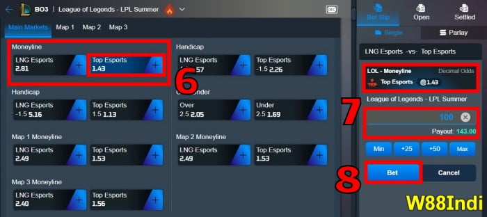 league of legends betting w88indi betting guide step 3