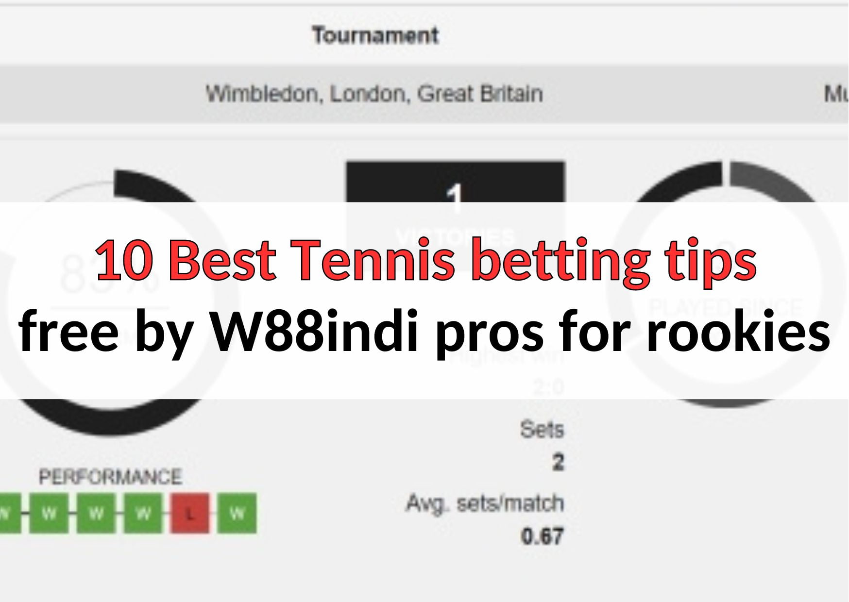 10 Best Tennis betting tips free by W88indi pros for rookies