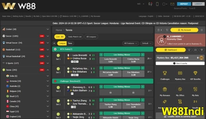 tennis betting websites w88 recommended for beginners by w88indi