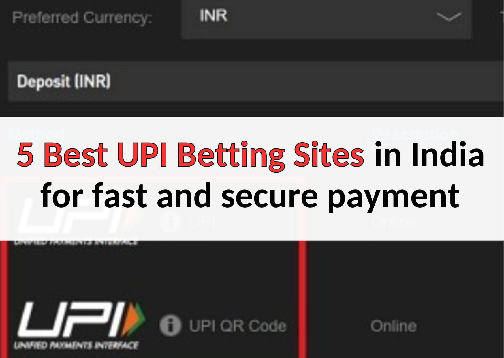 5 best upi betting sites