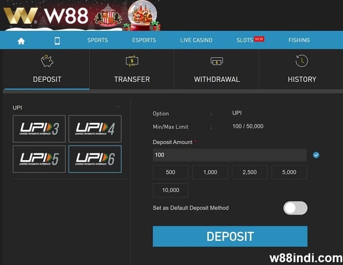 best upi betting sites in india w88