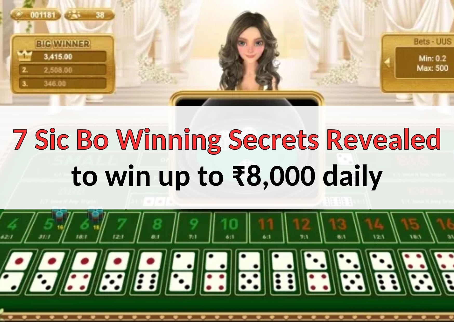 7 Sic Bo Winning Secrets Revealed