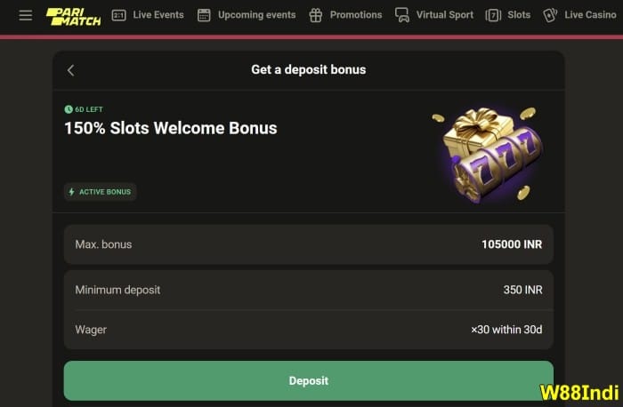 1st deposit bonus on parimatch best sign up bonus betting sites in India