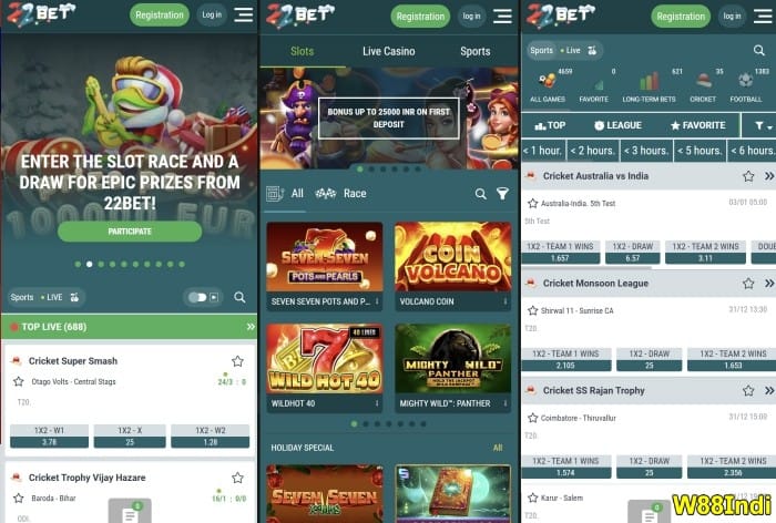 best free betting apps in india 22bet site