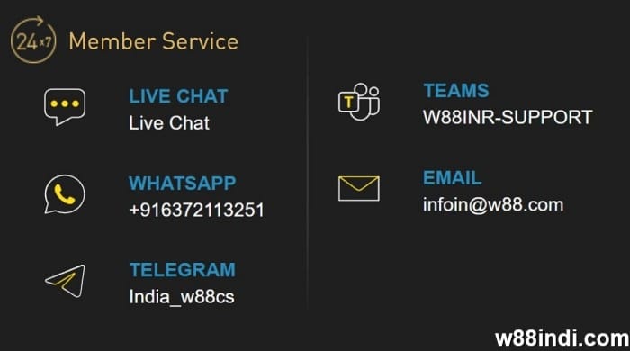 w888 login india customer care